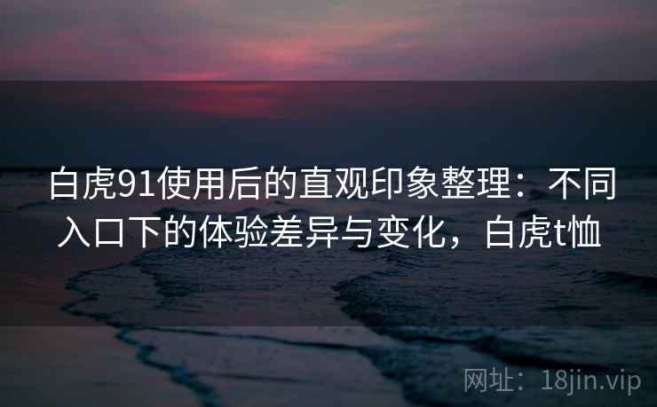 白虎91使用后的直观印象整理:不同入口下的体验差异与变化,白虎t恤