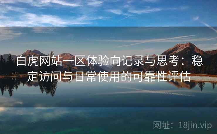 白虎网站一区体验向记录与思考：稳定访问与日常使用的可靠性评估