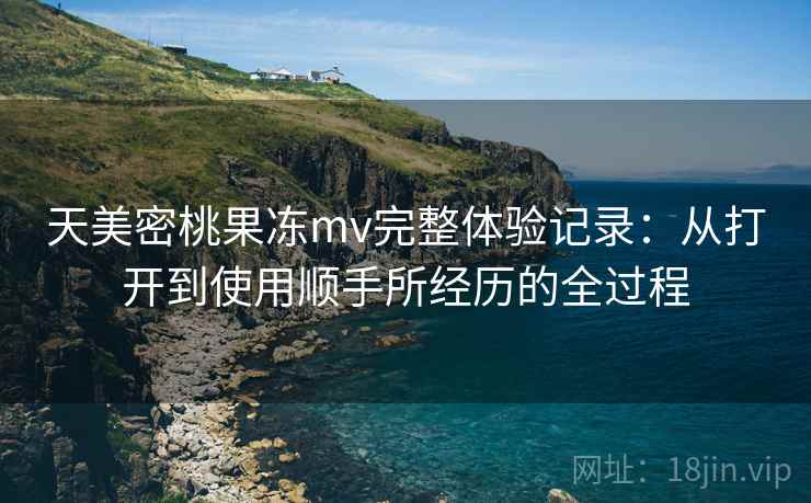 天美密桃果冻mv完整体验记录：从打开到使用顺手所经历的全过程