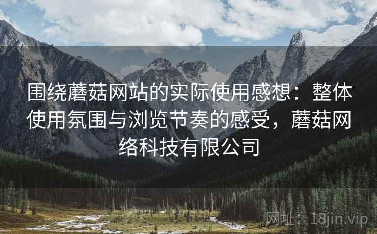 围绕蘑菇网站的实际使用感想:整体使用氛围与浏览节奏的感受,蘑菇网络科技有限公司