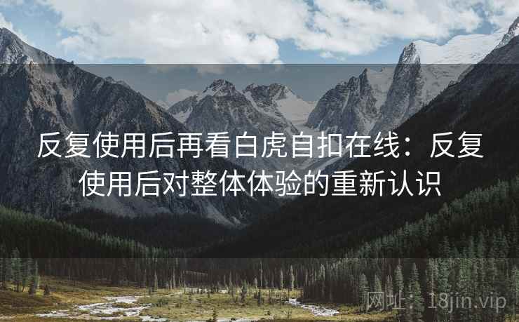 反复使用后再看白虎自扣在线：反复使用后对整体体验的重新认识