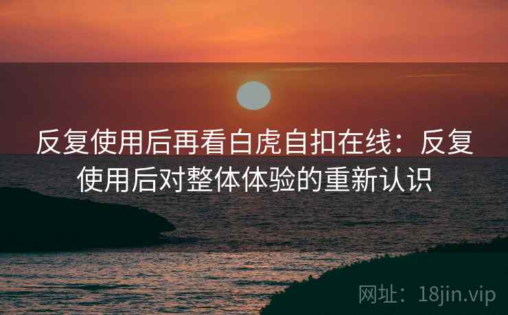 反复使用后再看白虎自扣在线：反复使用后对整体体验的重新认识