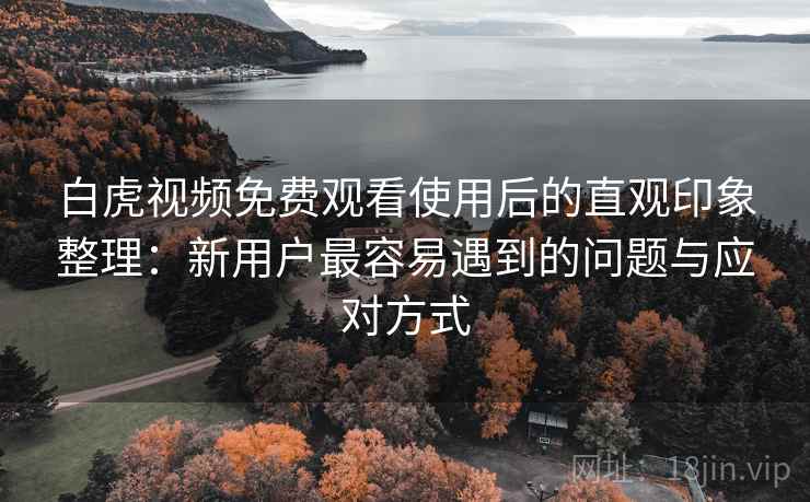 白虎视频免费观看使用后的直观印象整理：新用户最容易遇到的问题与应对方式