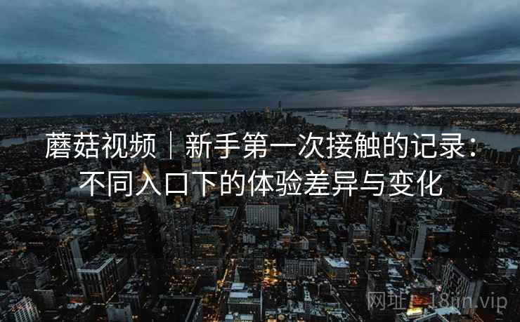 蘑菇视频｜新手第一次接触的记录：不同入口下的体验差异与变化